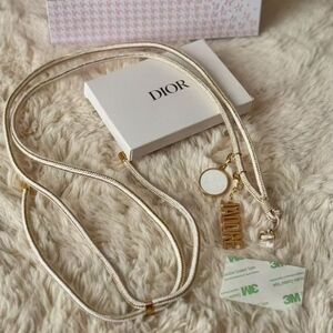 Dior phone strap with Jadore charm and diffuser
